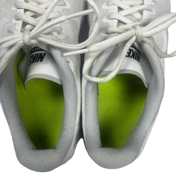 Nike Shoes Free RN White Lace-Up Athletic Running Youth 7 Sneakers Tennis Shoe - Picture 5 of 12